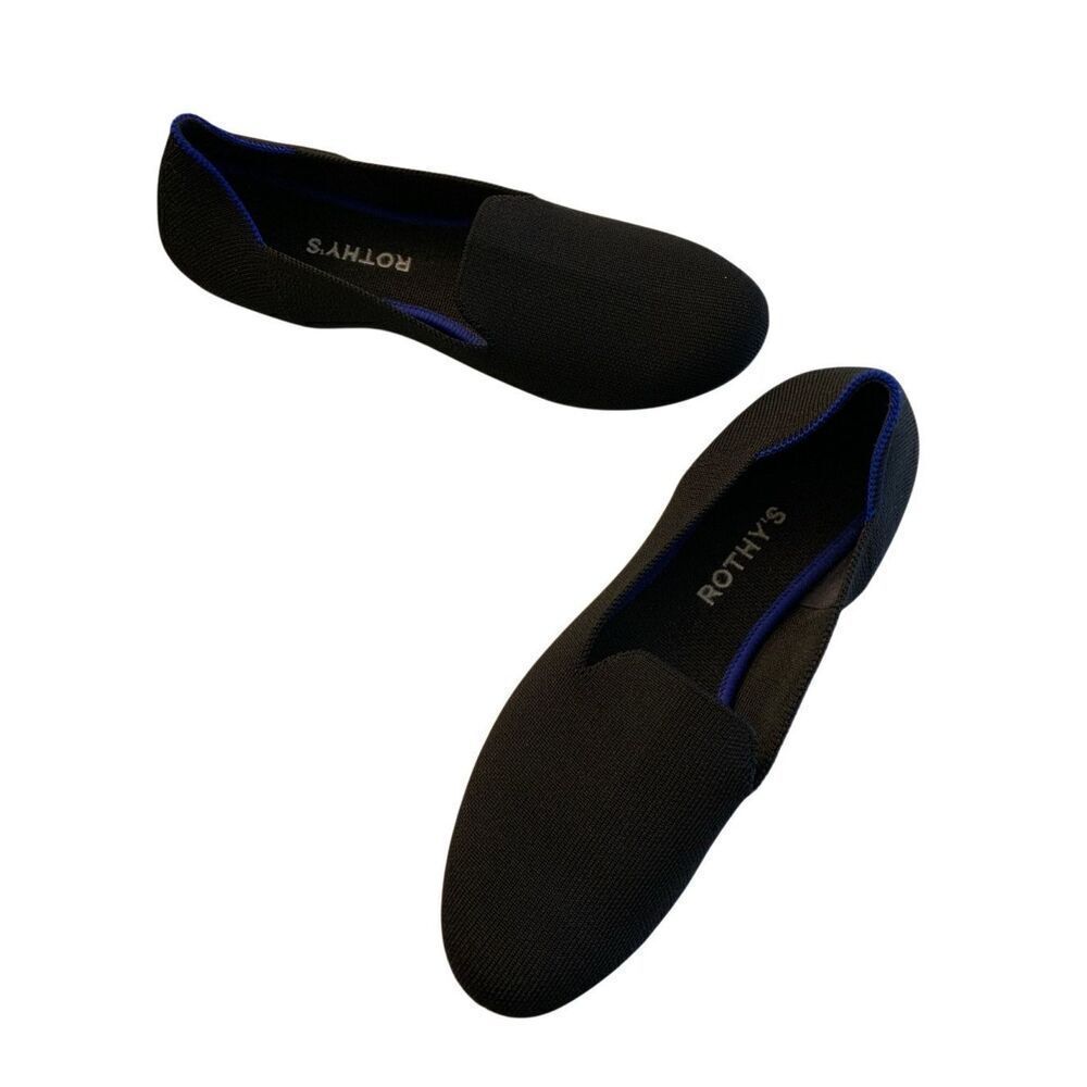 Rothy's The Flat Round toe black women's size 9.5